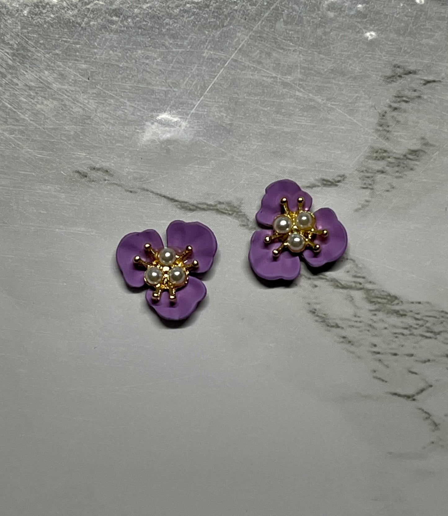 Pearled Flower Charm