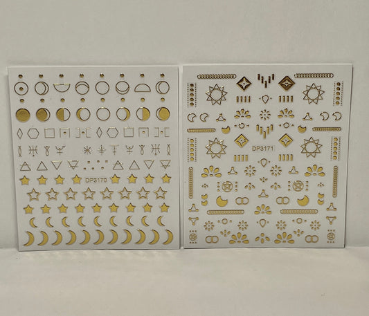 Moon Mix Art Stickers - PYT Nail Supply Store