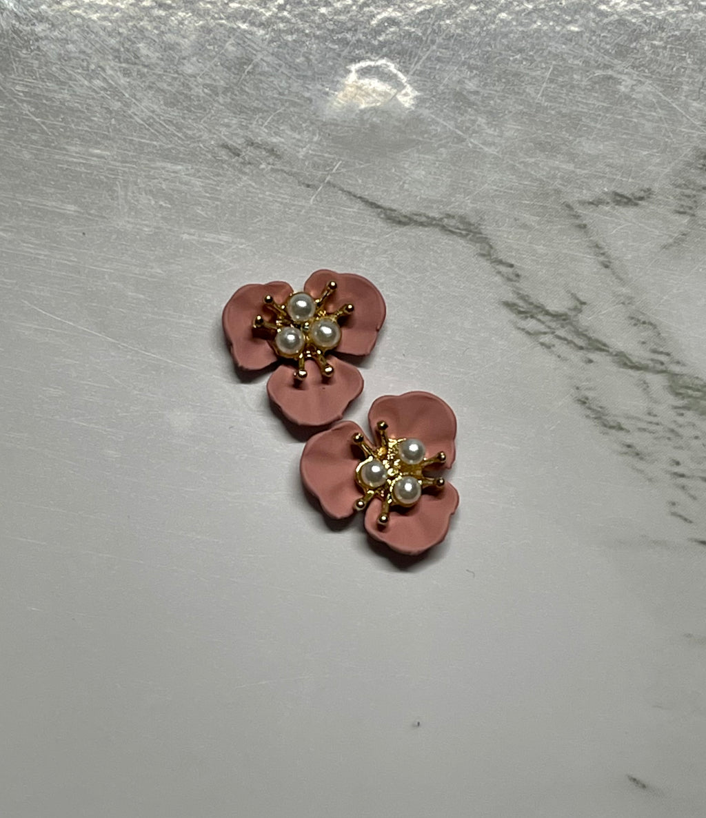 Pearled Flower Charm