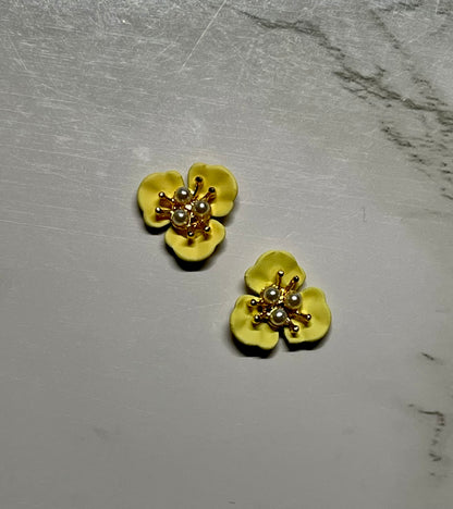 Pearled Flower Charm