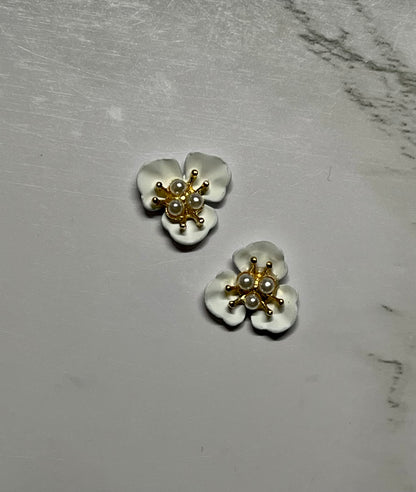 Pearled Flower Charm