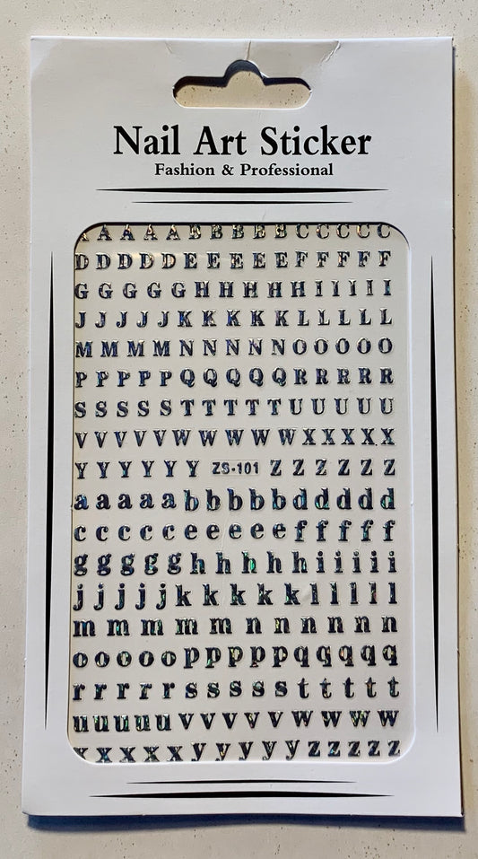 Letter Nail Art Sticker - PYT Nail Supply Store