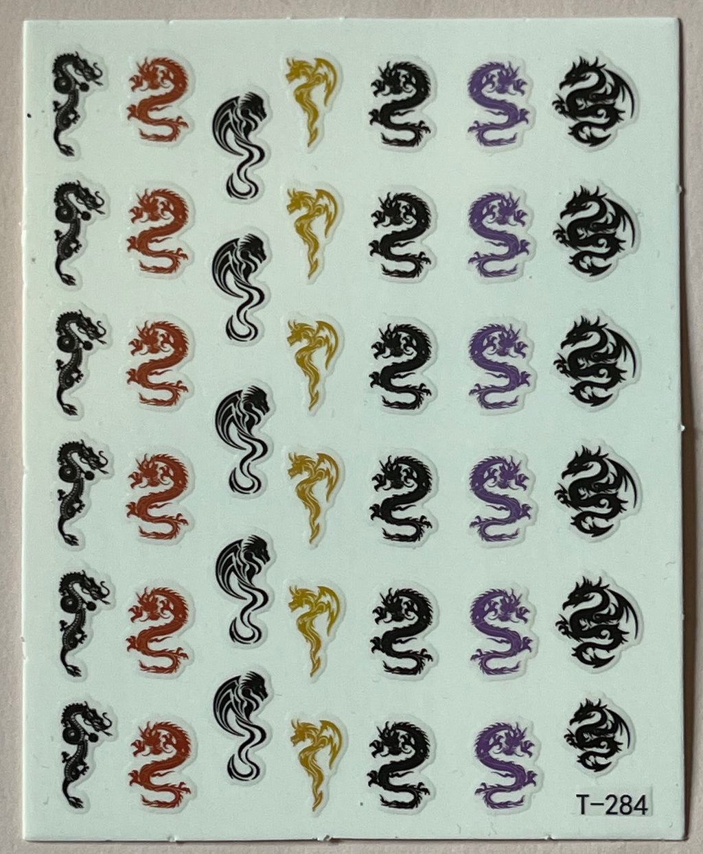 Multi Color Dragon Sticker - PYT Nail Supply Store