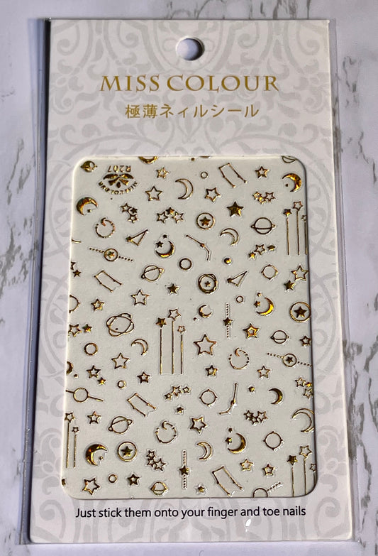 Space Nail Art Stickers - PYT Nail Supply Store