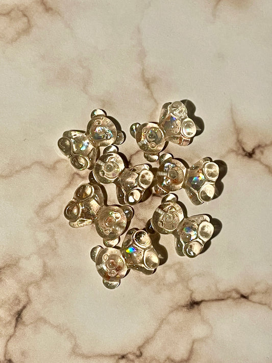 Kawaii 3D Clear Bear 1Pc - PYT Nail Supply Store