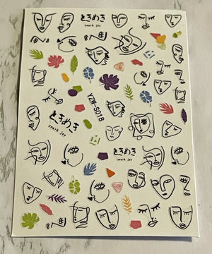 Abstract Face Sticker