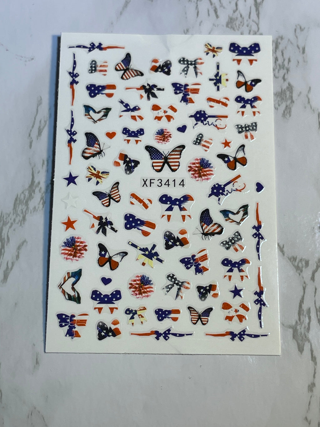 American Flag Theme Sticker