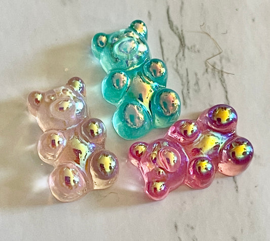 Kawaii 3D Holographic Bears-3 Pk - PYT Nail Supply Store