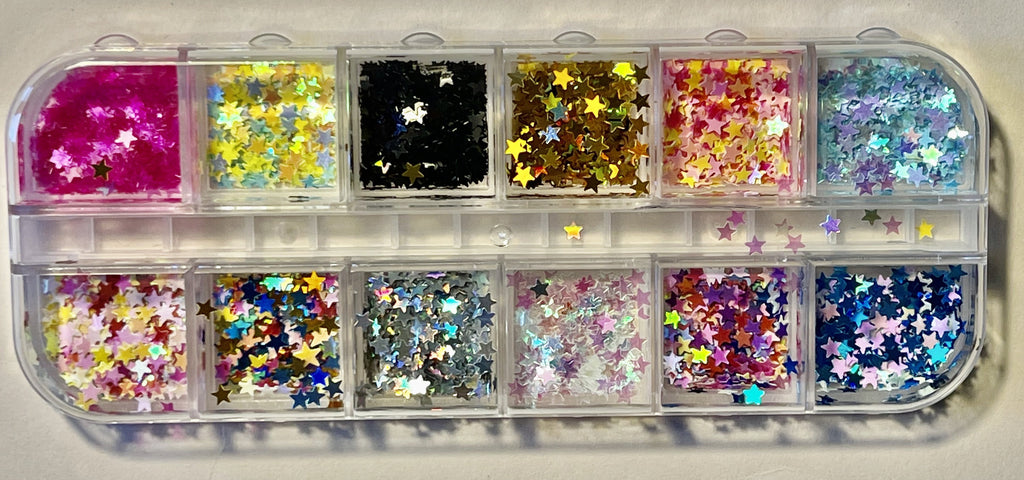 Multi Color Stars Confetti - PYT Nail Supply Store