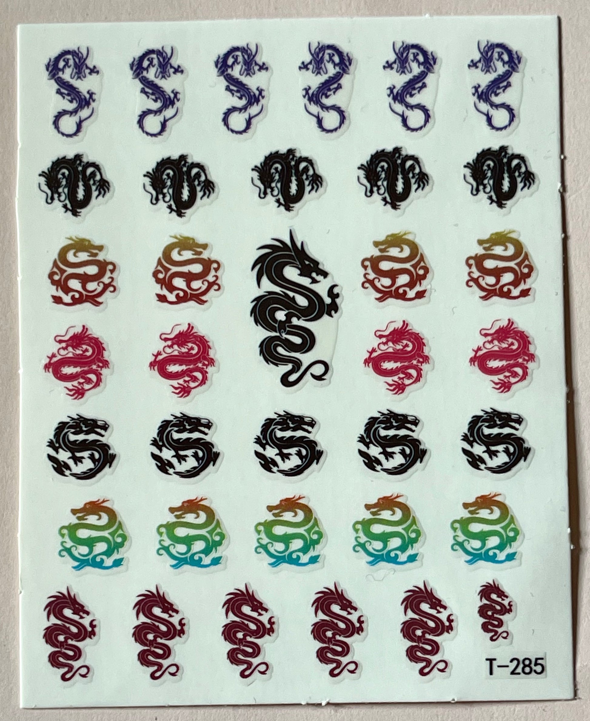 Multi Color Dragon Sticker - PYT Nail Supply Store