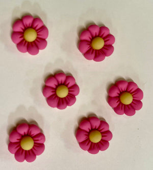 Kawaii 3D Pink Flowers 3PcS