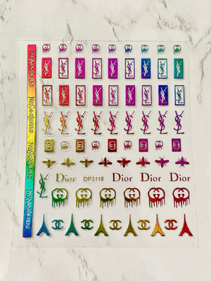 Designer Rainbow Stickers