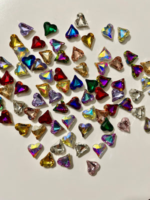 Heart Crystals 5-10-20Pcs Sets