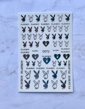 Playboy Silver Stickers