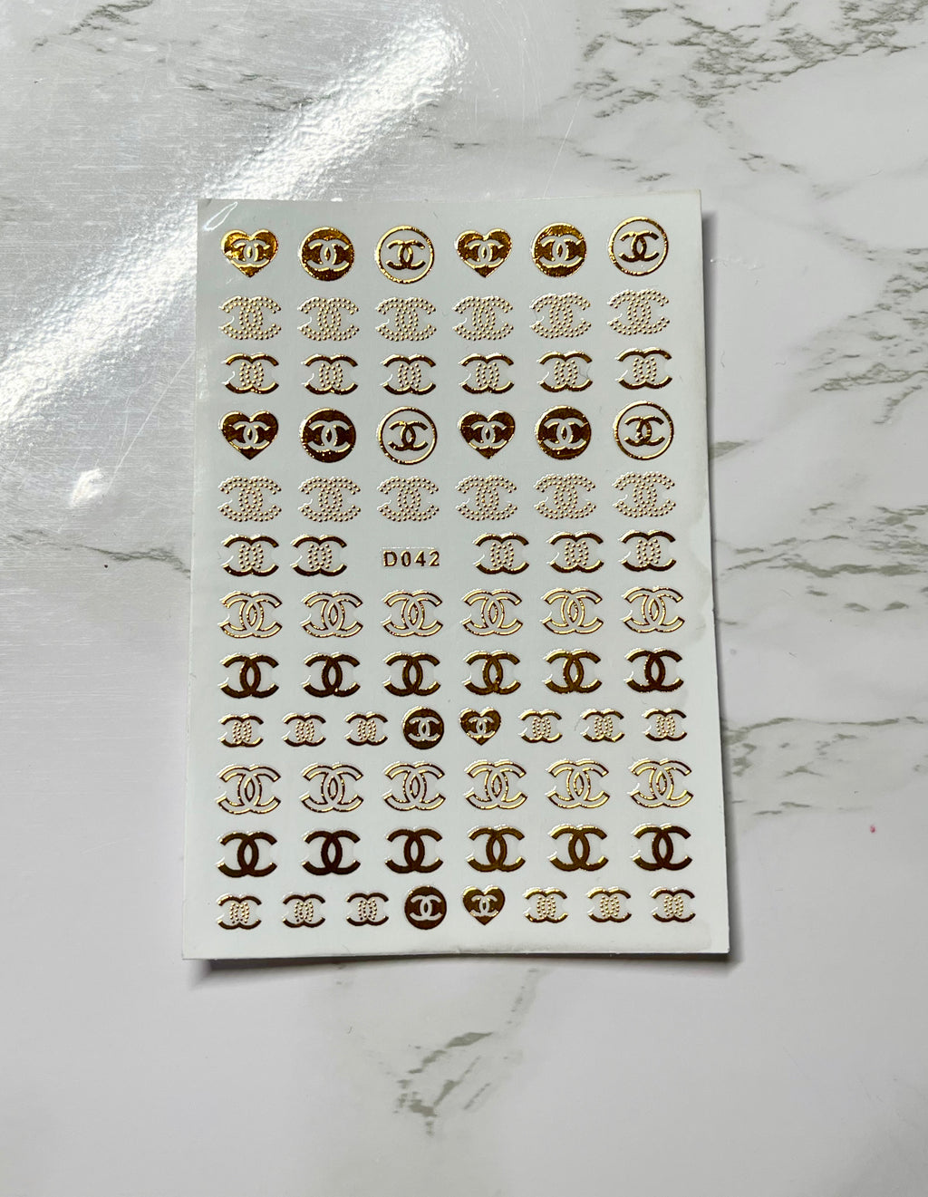 Designer Chanel Heart Chanel Stickers