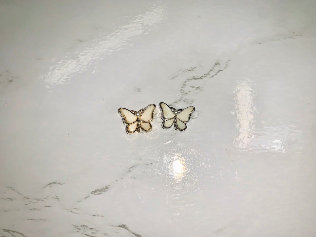 Butterfly Charm Gold or Silver 2Pc