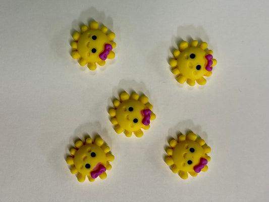Kawaii 3D Smiley Sun 3Pcs - PYT Nail Supply Store